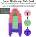 10 ft Inflatable Boats for Adults, 4-5 Person Dinghy Boat Kayak Sport Rescue Boat