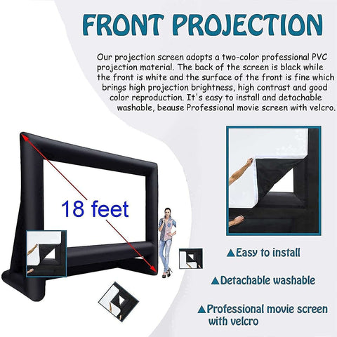 18 feet Inflatable Outdoor Projector Movie Screen