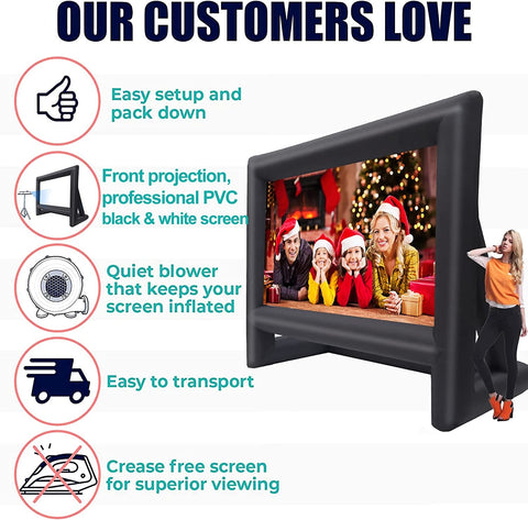 18 feet Inflatable Outdoor Projector Movie Screen