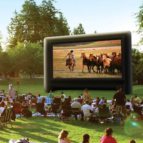 20/21 Feet Inflatable Outdoor Movie Projector Screen-Blow Projector Screen Projection Screen for Outdoor Backyard