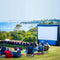 20 feet Inflatable Portable Projector Movie Screen- Front & Rear Projection,for Outdoor Party Backyard Pool Fun