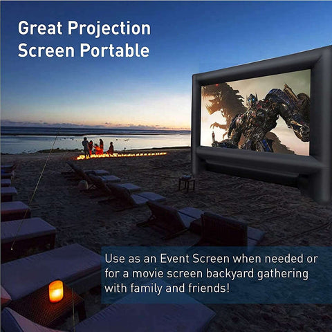 22/21 feet Projector Screen - Inflatable Outdoor and Indoor Theater Movie Screens - Inflatableout