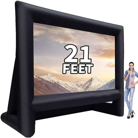 22/21 feet Projector Screen - Inflatable Outdoor and Indoor Theater Movie Screens - Inflatableout