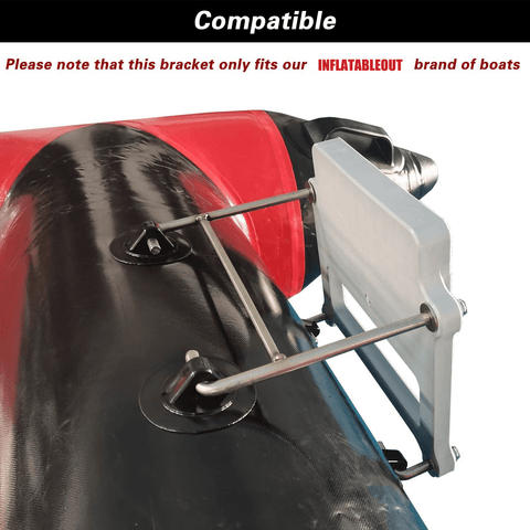 Engine Bracket for 10 feet Inflatable Boats - Outboard Motor Bracket for Boat Auxilary Up to 15HP