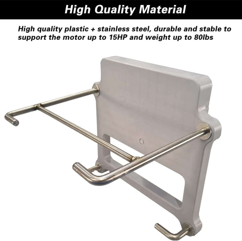 Engine Bracket for 10 feet Inflatable Boats - Outboard Motor Bracket for Boat Auxilary Up to 15HP