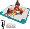 Inflatable Floating Dock, 6x8 ft Inflatable Dock Platform for Lake Floating Island with None-Slip Surface, Air Pump, Carry Bag for Lake Ocean - Inflatableout